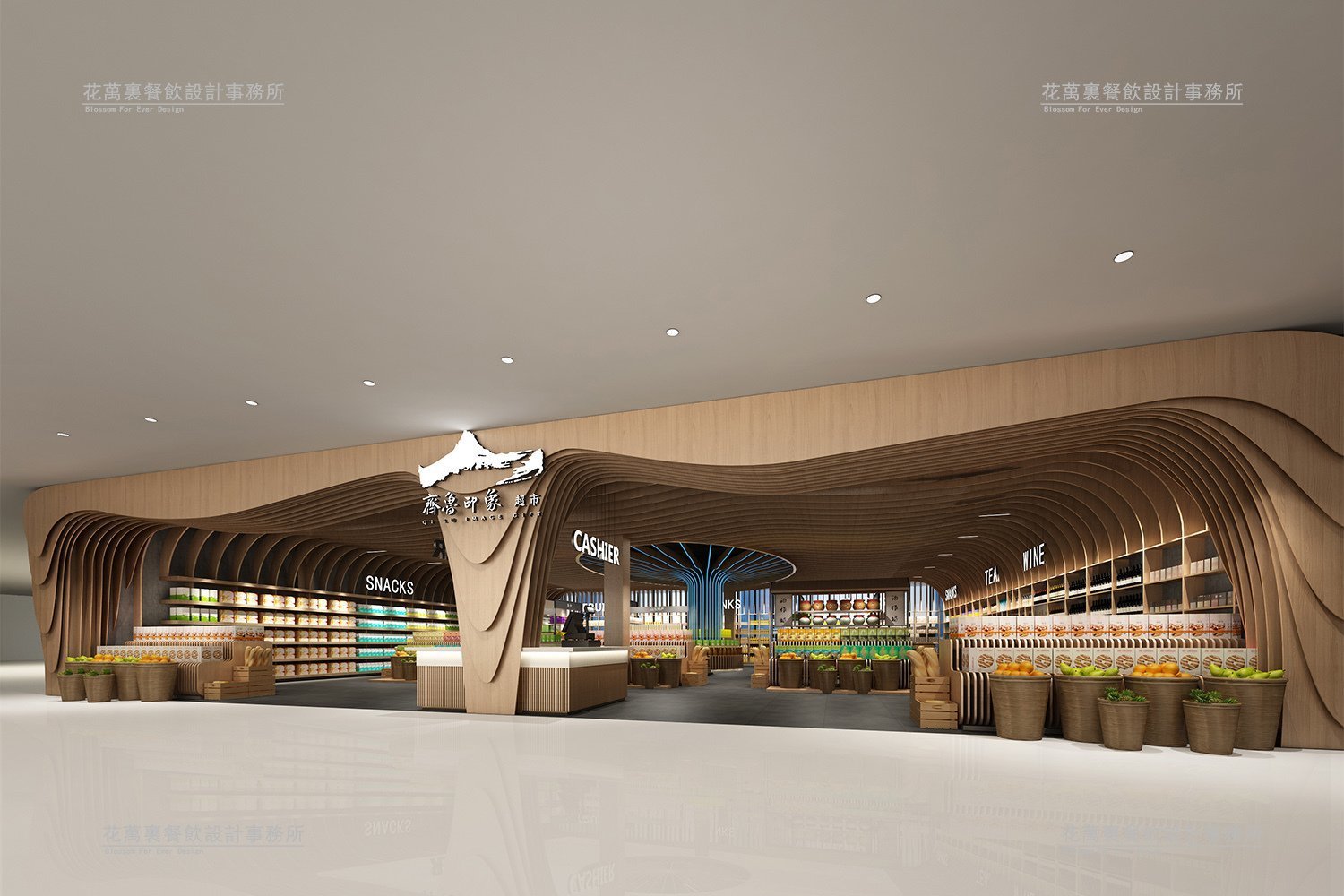 【新汶服務區齊魯印象】餐飲全案空間效果平面分享圖片3